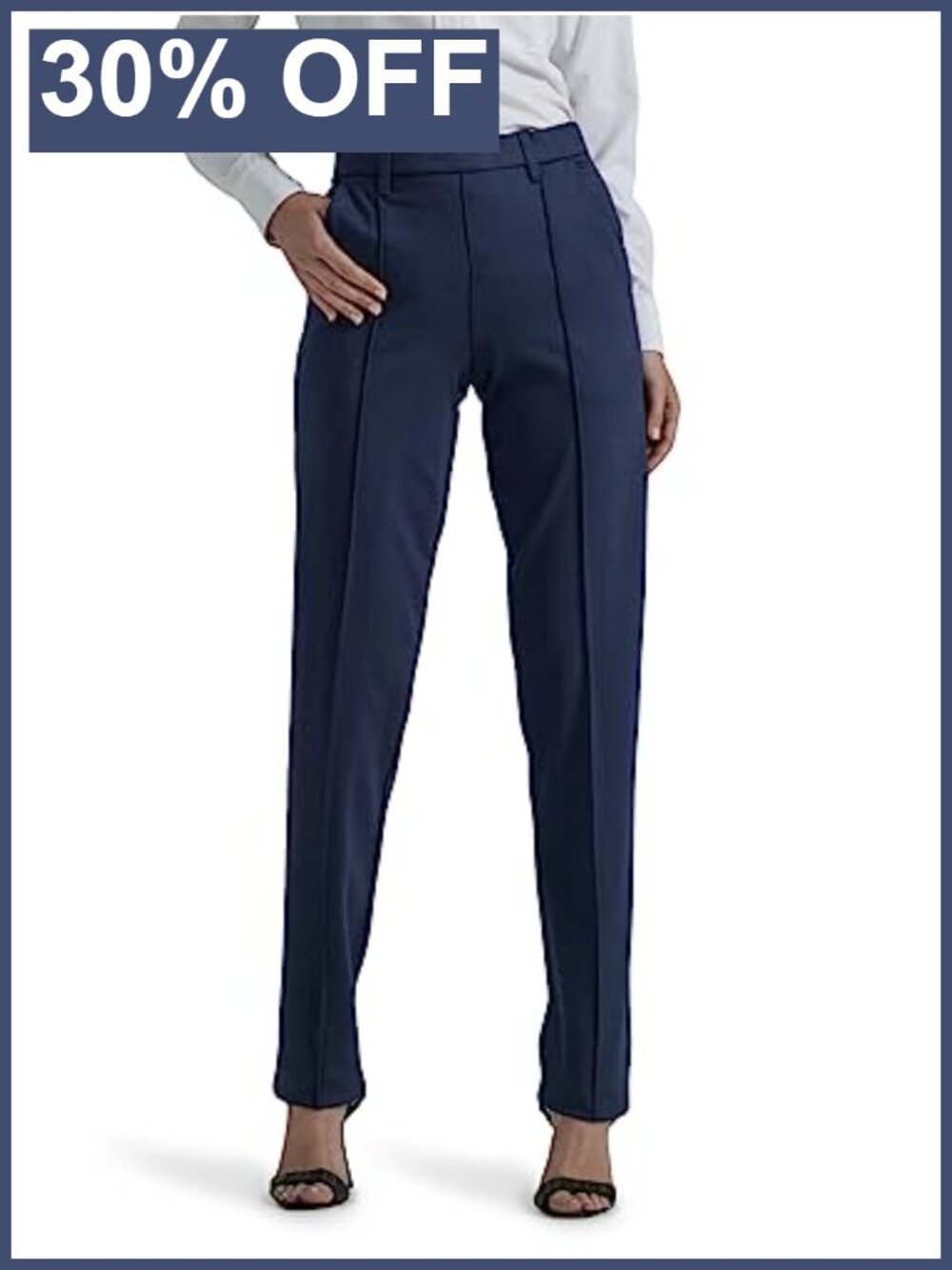 Women's Ultra Lux Comfort Any Wear Straight Leg Pull-On Pants Slim Fit